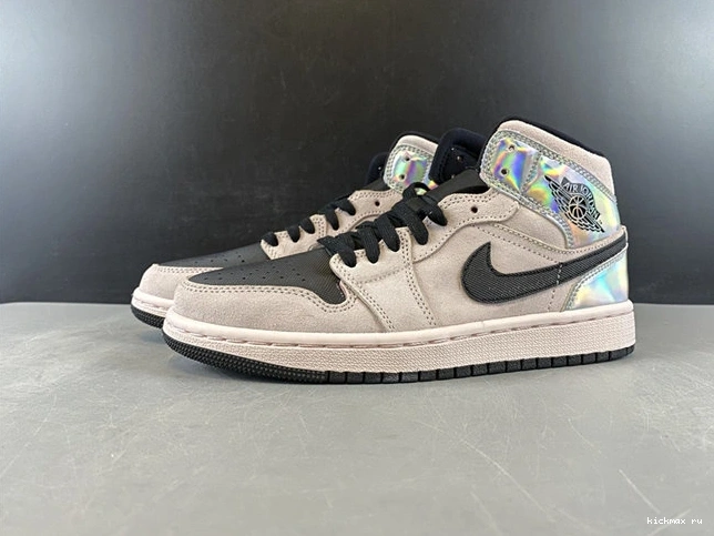 Cheap MAX ComfortFit Powder Iridescent 3746 Jordan1 Mid Dirty BQ6472- 1024